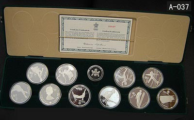 1988加拿大卡尔加里冬奥会运动项目纪念币