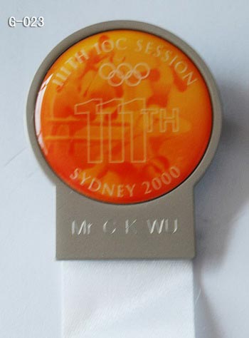 IOC 111th Session Badge,Sydney 2000