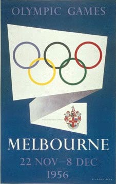 Melbourne 1956 Olympic Poster