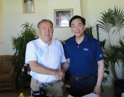 吴经国主席出席哈萨克总统杯国际拳击锦标赛
