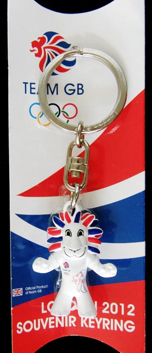 英国队标志荣耀狮子吉祥物钥匙扣